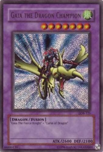 Gaia the Dragon Champion - LOB-125 Secret Rare Unlimited