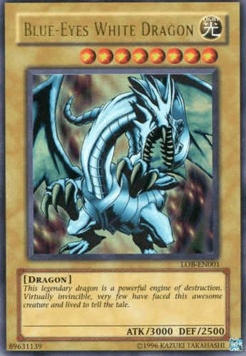 Blue-Eyes White Dragon - LOB-EN001 Ultra Rare Unlimited