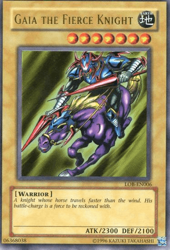 Gaia The Fierce Knight - LOB-EN006 Ultra Rare Unlimited