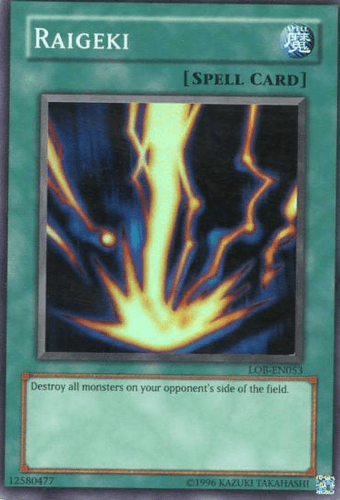 Raigeki - LOB-EN053 Super Rare Unlimited