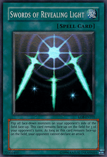 Swords of Revealing Light - LOB-EN101 Super Rare Unlimited