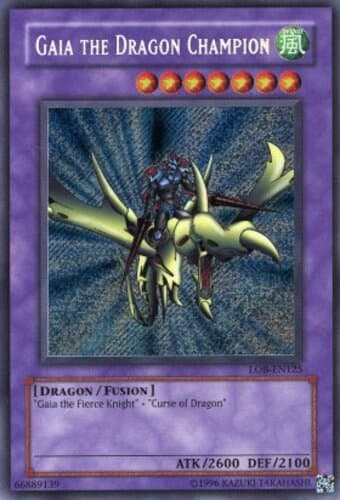Gaia the Dragon Champion - LOB-EN125 Secret Rare Unlimited