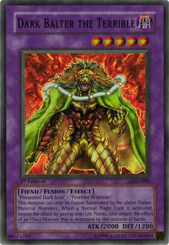 Dark Balter the Terrible - LOD-002 Super Rare Unlimited