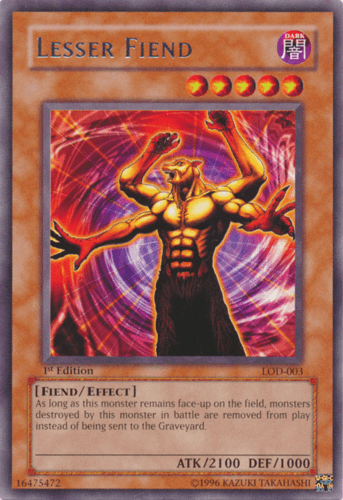 Lesser Fiend - LOD-003 Rare Unlimited
