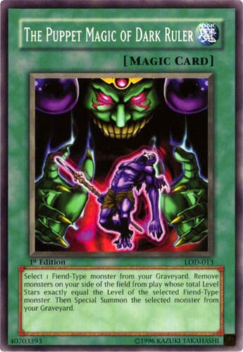 The Puppet Magic of Dark Ruler - LOD-013 Common 1st Edition