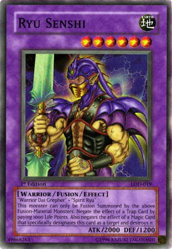 Ryu Senshi - LOD-019 Super Rare 1st Edition