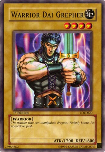 Warrior Dai Grepher - LOD-020 Common 1st Edition