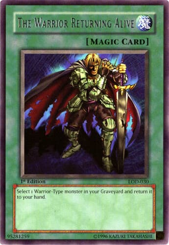 The Warrior Returning Alive - LOD-030 Rare 1st Edition