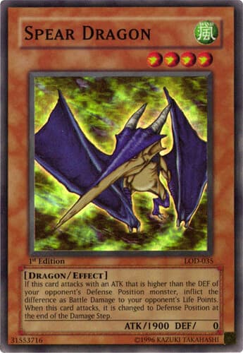Spear Dragon - LOD-035 Super Rare 1st Edition