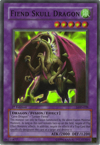 Fiend Skull Dragon - LOD-039 Super Rare Unlimited