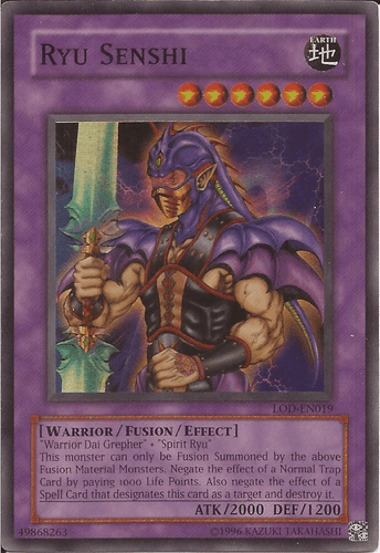 Ryu Senshi - LOD-EN019 Super Rare Unlimited