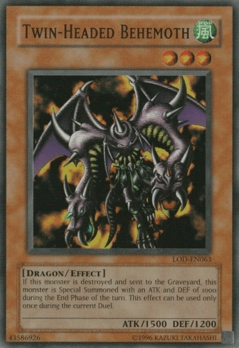 Twin-Headed Behemoth - LOD-EN063 Super Rare Unlimited