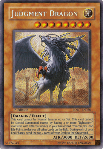 Judgment Dragon - LODT-EN026 Secret Rare 1st Edition