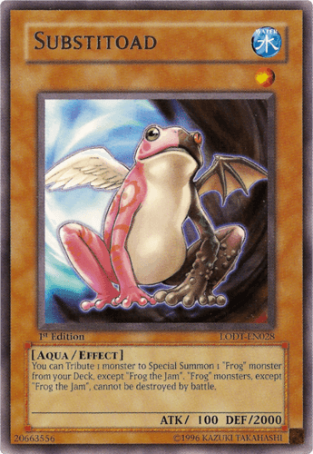 Substitoad - LODT-EN028 Rare 1st Edition