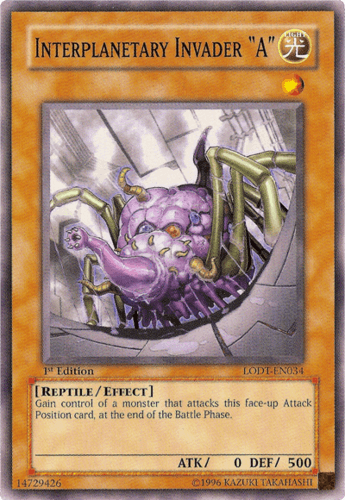Interplanetary Invader "A" - LODT-EN034 Common 1st Edition