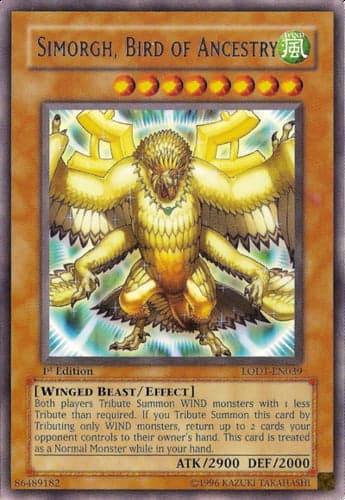 Simorgh, Bird of Ancestry - LODT-EN039 Rare Unlimited
