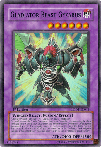 Gladiator Beast Gyzarus - LODT-EN044 Super Rare Unlimited