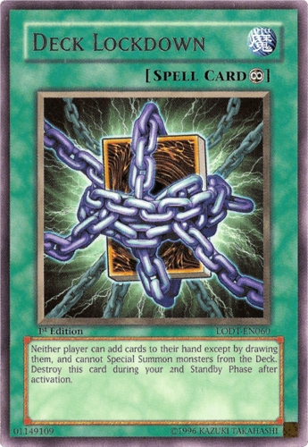 Deck Lockdown - LODT-EN060 Rare 1st Edition