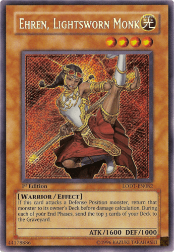 Ehren, Lightsworn Monk - LODT-EN082 Secret Rare Unlimited