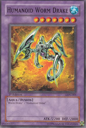 Humanoid Worm Drake - LON-005 Common 1st Edition