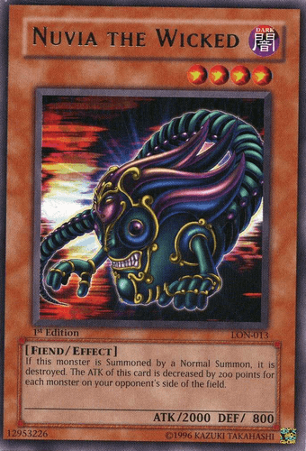 Nuvia the Wicked - LON-013 Rare 1st Edition