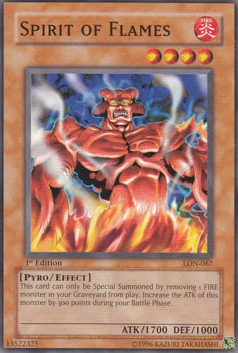 Spirit of Flames - LON-067 Common 1st Edition