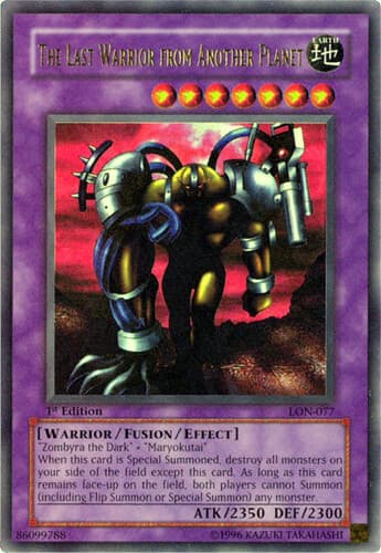 The Last Warrior from Another Planet - LON-077 Ultra Rare 1st Edition