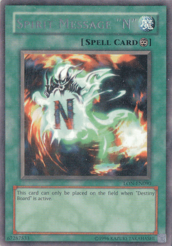 Spirit Message "N" - LON-EN090 Rare Unlimited