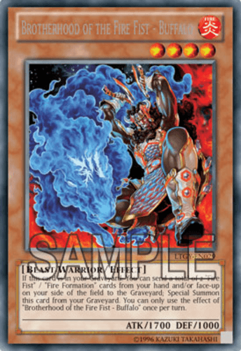 Brotherhood of the Fire Fist - Buffalo - LTGY-EN029 Rare 1st Edition