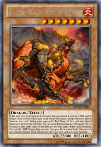 Blaster, Dragon Ruler of Infernos - LTGY-EN040 Rare Unlimited