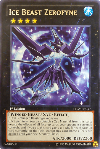 Ice Beast Zerofyne - LTGY-EN049 Rare 1st Edition