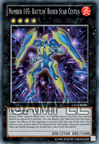 Number 105: Battlin' Boxer Star Cestus - LTGY-EN051 Super Rare Unlimited