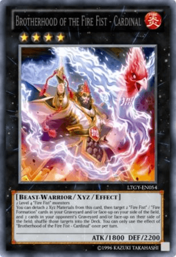 Brotherhood of the Fire Fist - Cardinal - LTGY-EN054 Secret Rare Unlimited