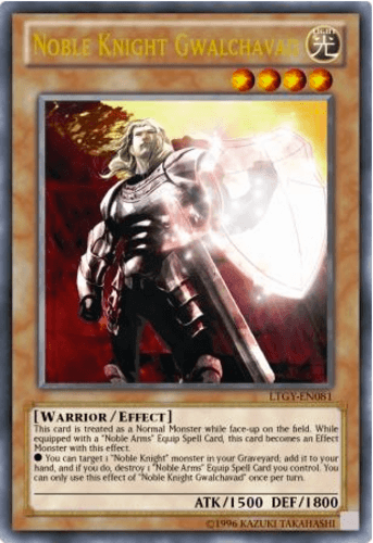 Noble Knight Gwalchavad - LTGY-EN081 Ultra Rare 1st Edition