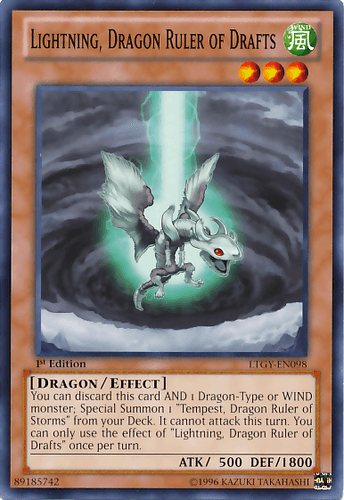 Lightning, Dragon Ruler of Drafts - LTGY-EN098 Common 1st Edition