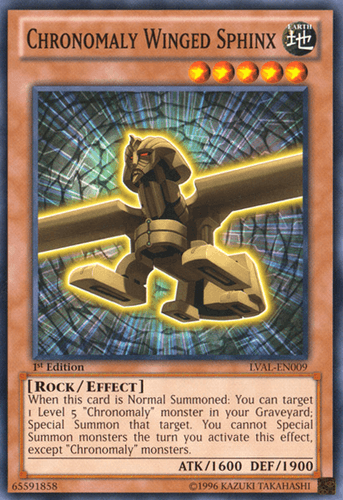 Chronomaly Winged Sphinx - LVAL-EN009 Common 1st Edition