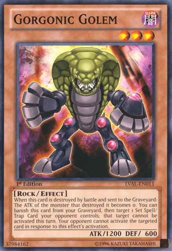 Gorgonic Golem - LVAL-EN011 Common 1st Edition