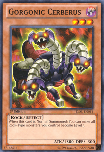 Gorgonic Cerberus - LVAL-EN014 Common 1st Edition