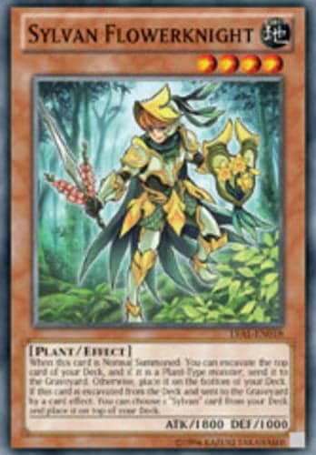 Sylvan Flowerknight - LVAL-EN018 Super Rare 1st Edition