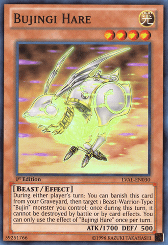 Bujingi Hare - LVAL-EN030 Super Rare Unlimited