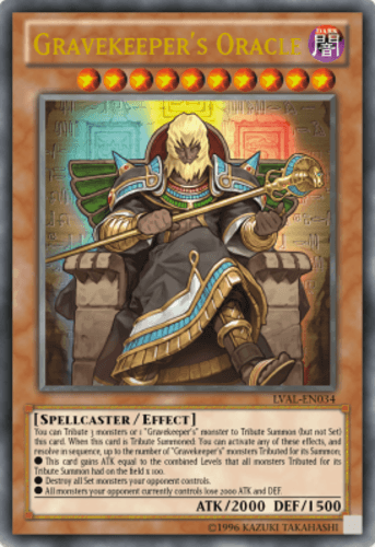 Gravekeeper's Oracle - LVAL-EN034 Ultra Rare 1st Edition