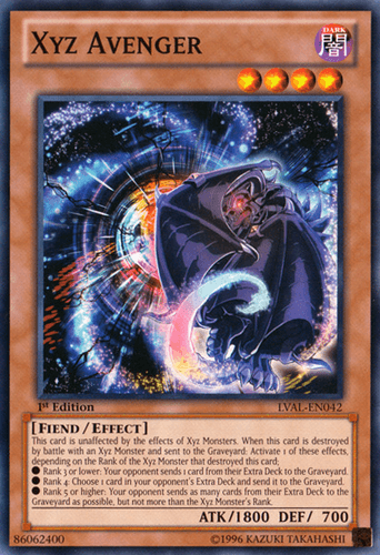 Xyz Avenger - LVAL-EN042 Common Unlimited