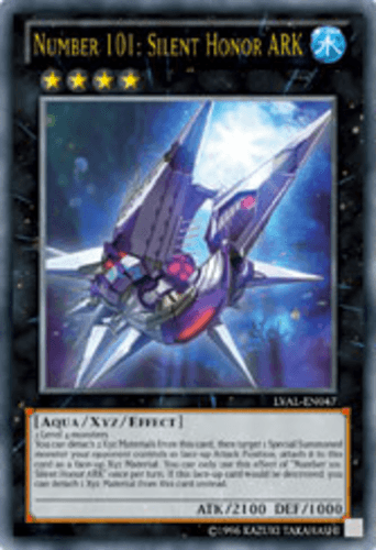 Number 101: Silent Honor ARK - LVAL-EN047 Ultra Rare 1st Edition