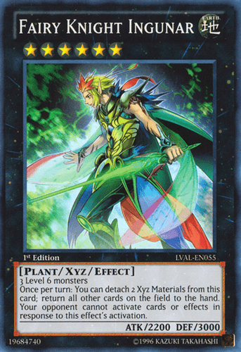 Fairy Knight Ingunar - LVAL-EN055 Super Rare 1st Edition