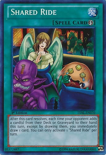 Shared Ride - LVAL-EN070 Secret Rare 1st Edition