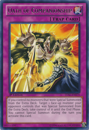 Oath of Companionship - LVAL-EN079 Rare 1st Edition