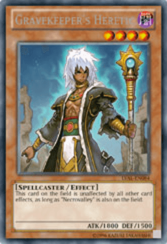 Gravekeeper's Heretic - LVAL-EN084 Rare 1st Edition