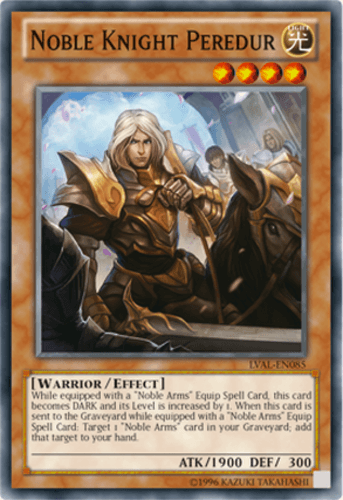Noble Knight Peredur - LVAL-EN085 Super Rare 1st Edition