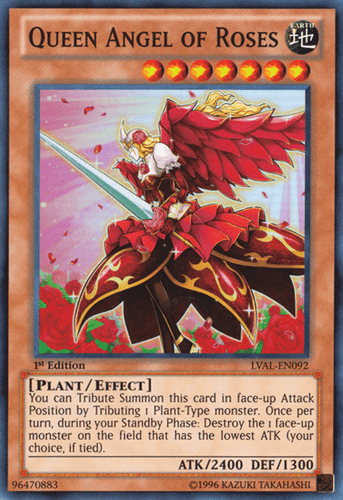 Queen Angel of Roses - LVAL-EN092 Super Rare Unlimited