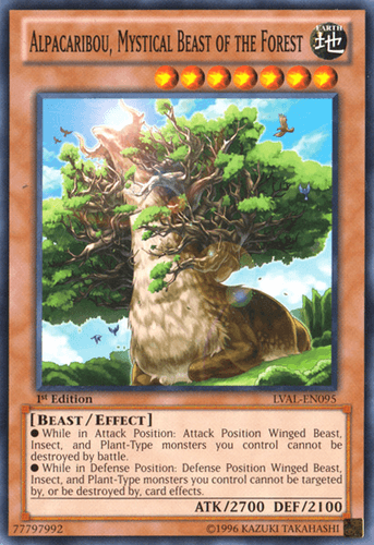 Alpacaribou, Mystical Beast of the Forest - LVAL-EN095 Common 1st Edition